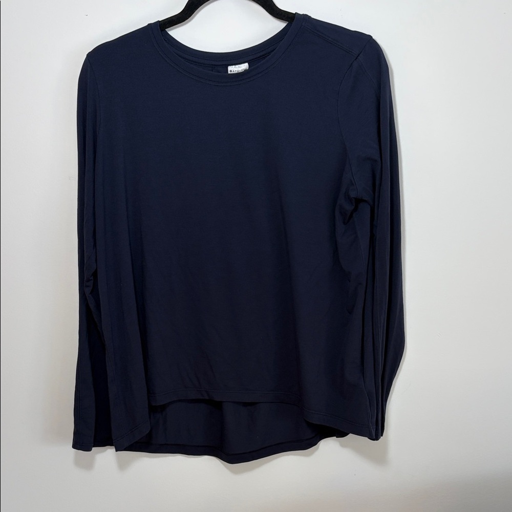 Athleta Long Sleeve Top with Pleated Back Detail - XS- runs big